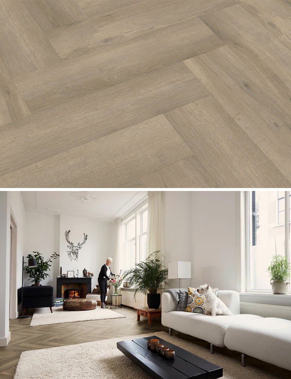 Vivafloors Herringbone 6810 Click PVC - Solza.fr