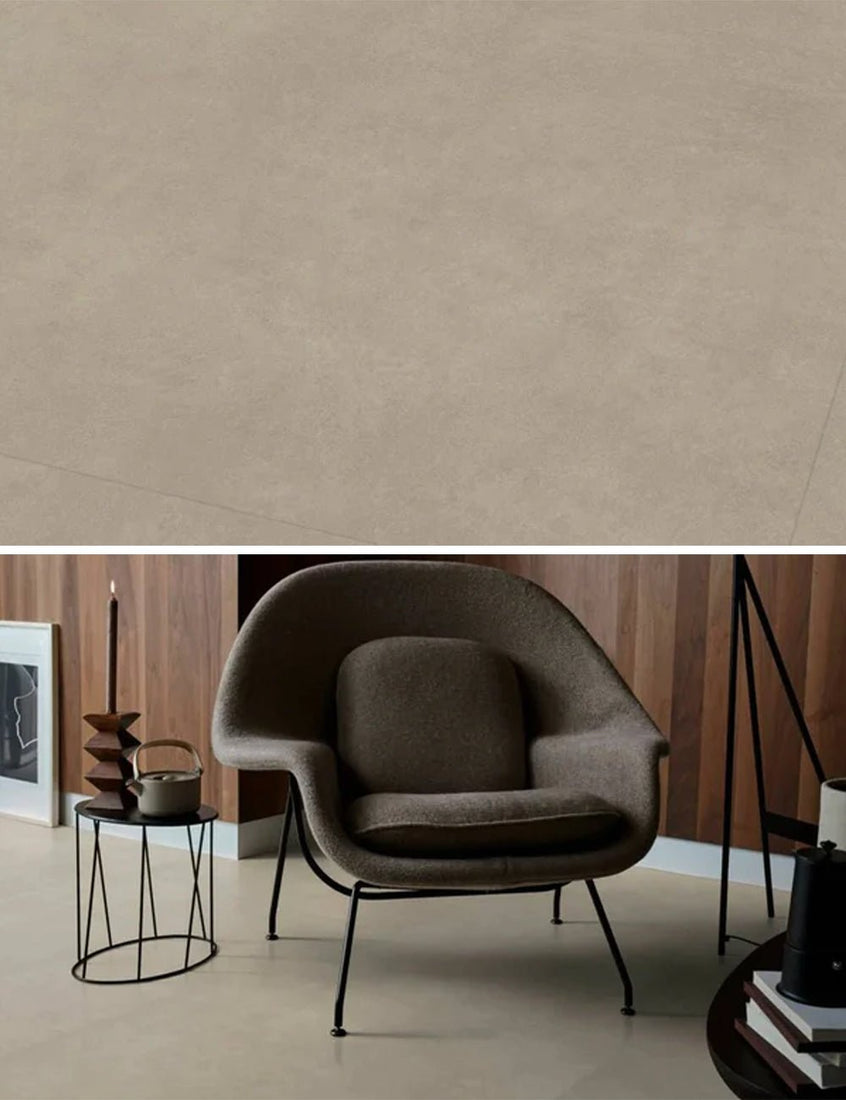 vtwonen Plak PVC Basic XL Sand Dryback - Vloertegel 91.4x91.4 cm - Solza.nl