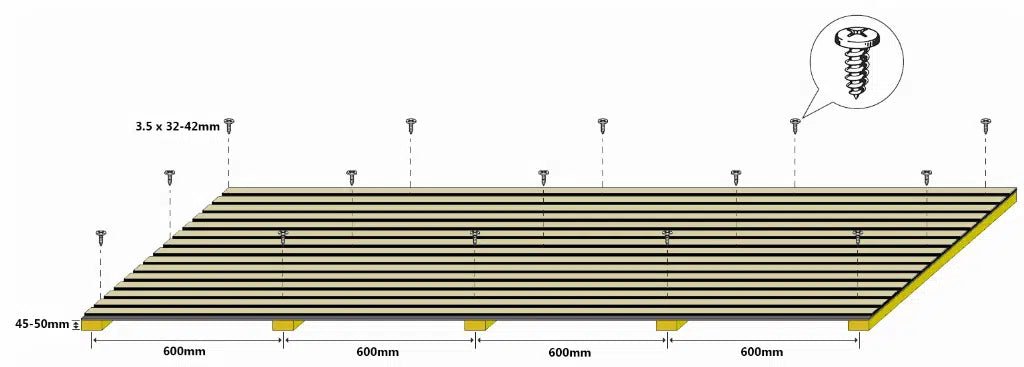 Vos murs Panneau acoustique fumé (2160) 300 x 60 cm - Solza.nl