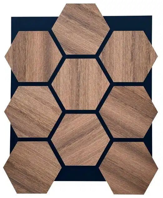 Your Walls Hexagon Bronze Wandpaneel 76x62cm - Solza.nl