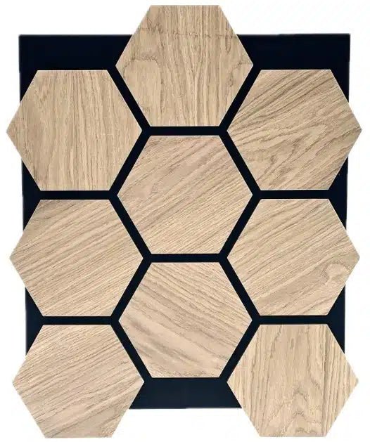 Your Walls Panneau mural naturel hexagonal 76x62cm - Solza.fr