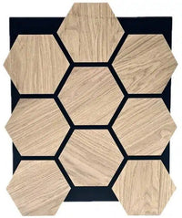 Your Walls Hexagon Natural Wandpaneel 76x62cm - Solza.nl