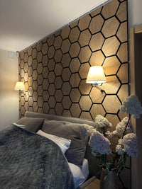 Your Walls Hexagon Natural Wandpaneel 76x62cm - Solza.nl