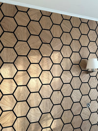 Your Walls Hexagon Natural Wandpaneel 76x62cm - Solza.nl